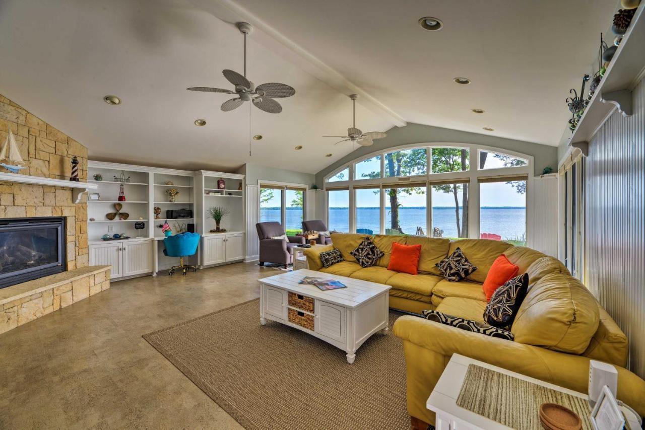 Bayfront Blounts Creek Home Private Beach And Dock! Whichard Beach ภายนอก รูปภาพ